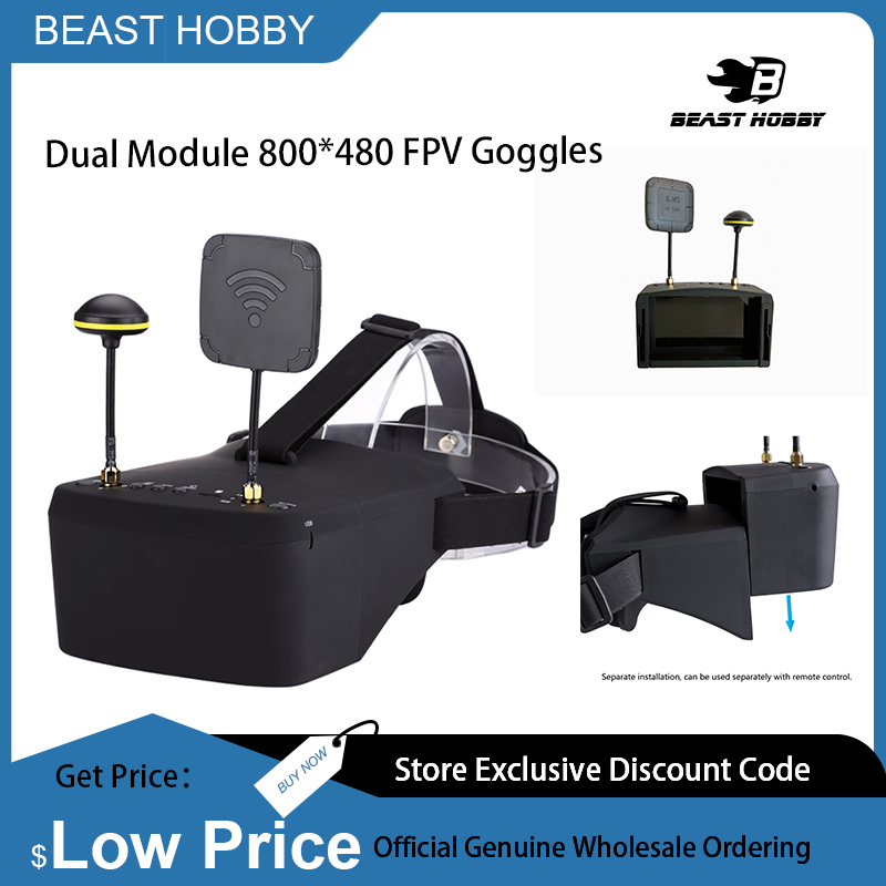EV800D 5.8G 40CH Diversity FPV - Skyzone Cobra X V2 Fpv Goggles recension och pris