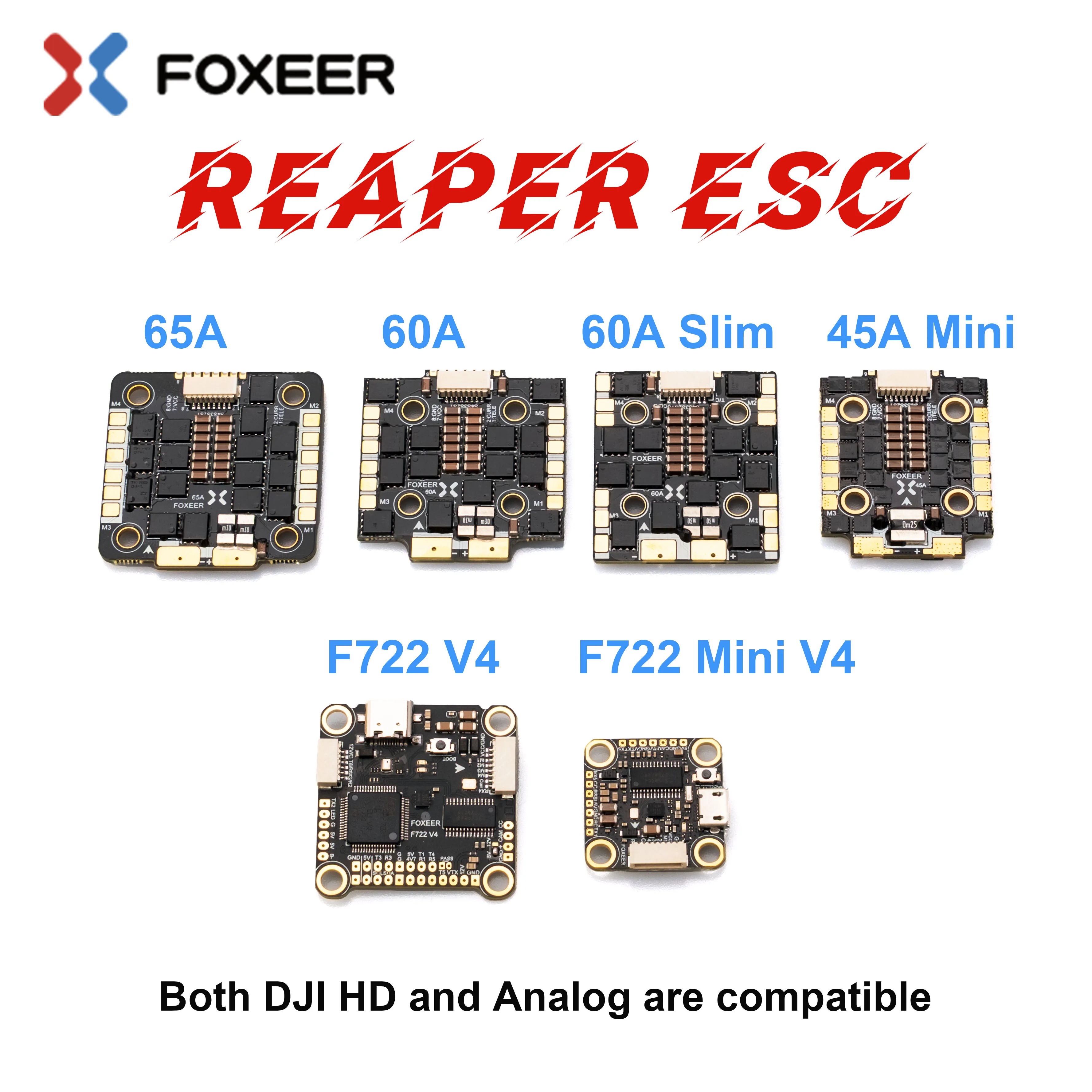 Foxeer Reaper F4 128K 45A 60A  - Foxeer Reaper F4 128K 65A Esc recension och pris